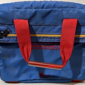 VINTAGE Nintendo NES Z Bag Blue Red Travel Bag Console Carrying Case 1988